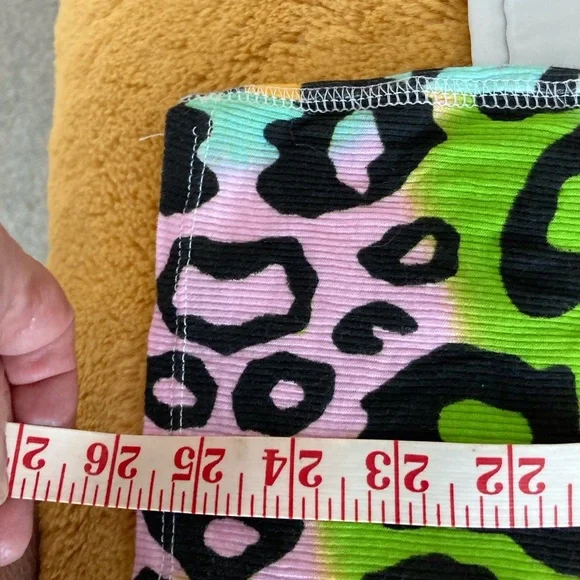 Vintage Delia*s Rainbow Leopard Print Ribbed Tank Top - Large | 90s/Early 00s - Picture 11 of 11